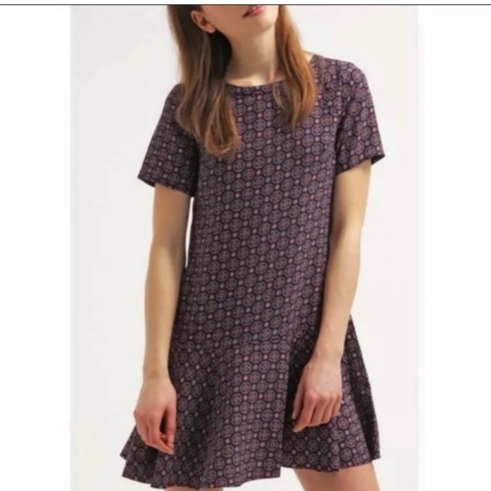 Banana Republic Foulard Print Flounce Dress
